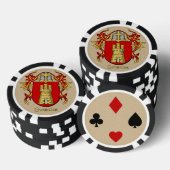Gonzalez Heraldic Arms Poker Chips (Opstapeling)