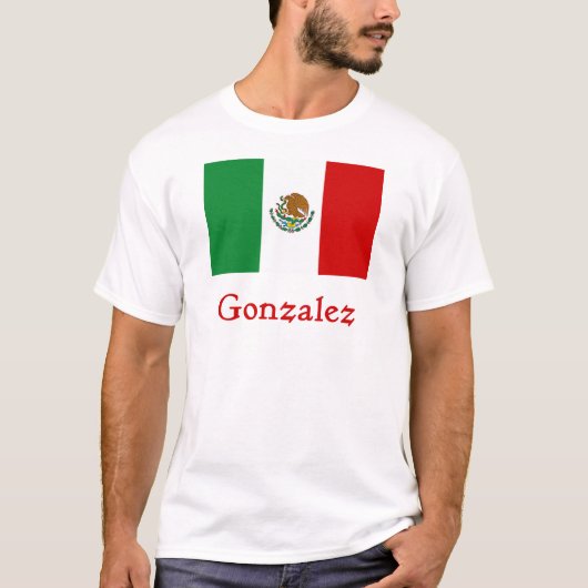 Gonzalez Mexicaanse vlag T-shirt (Voorkant)
