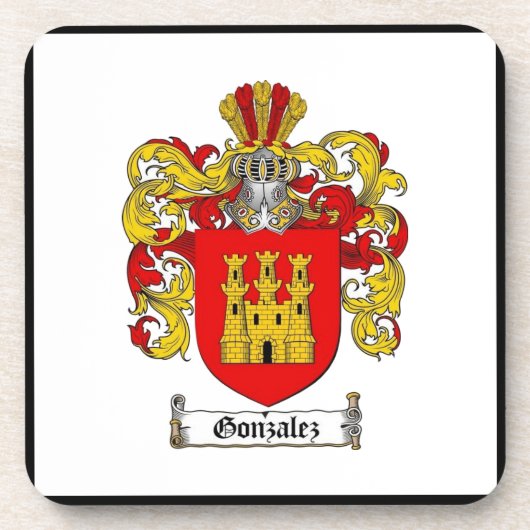 Gonzalez (Spaans) Familiekust * Bier Onderzetter (Voorkant)