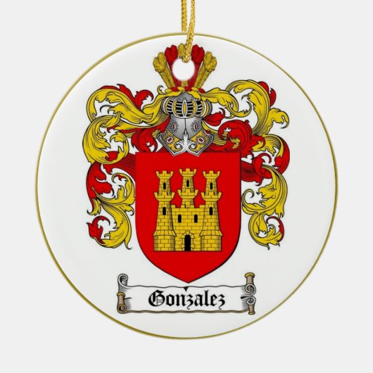 Gonzalez (Spaans) Familiekust * Keramisch Ornament (Voorkant)