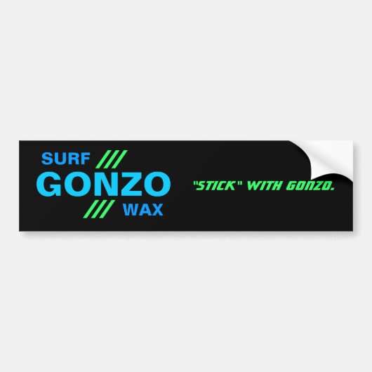 GONZO-bumpersticker Bumpersticker (Voorkant)
