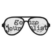 Gonzo Journalist Aviator Zonnebril (Voorkant)