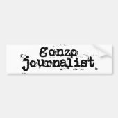 Gonzo Journalist Bumpersticker (Voorkant)