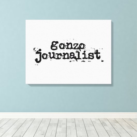 Gonzo Journalist Canvas Afdruk (Insitu (Houten vloer))