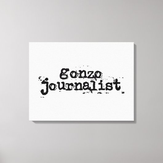 Gonzo Journalist Canvas Afdruk (Voorkant)