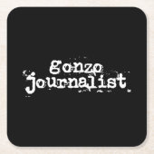 Gonzo Journalist Kartonnen Onderzetters (Voorkant)