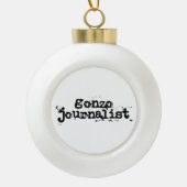 Gonzo Journalist Keramische Bal Ornament (Voorkant)