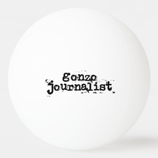Gonzo Journalist Pingpongbal (Voorkant)