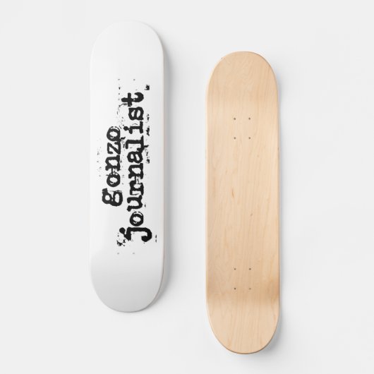 Gonzo Journalist Skateboard (Voorkant)