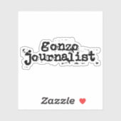 Gonzo Journalist Sticker (Vel)