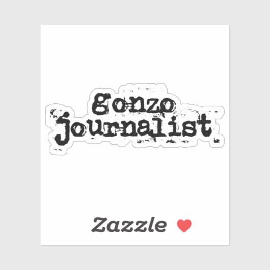 Gonzo Journalist Sticker (Vel)
