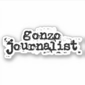 Gonzo Journalist Sticker (Voorkant)