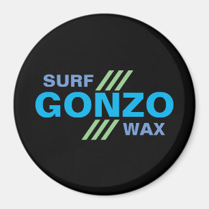 GONZO SURF WAX magnet