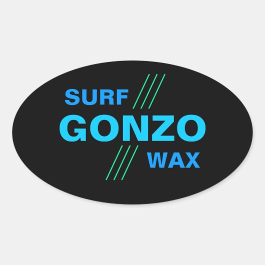 GONZO SURF WAX stickers (4) (Voorkant)