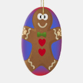 Goo Goo Eyes Gingerbread Man Keramisch Ornament (Rechts)
