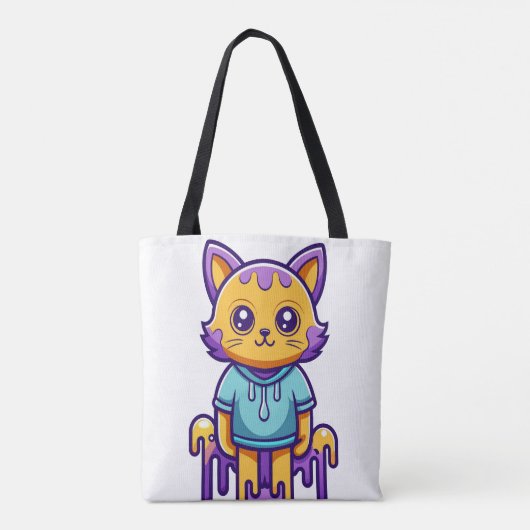 Goo Goo Kat Canvas tas (Achterkant)