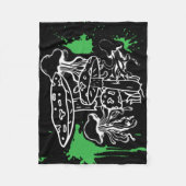 Goo Shroomz Fleece Deken (Voorkant)