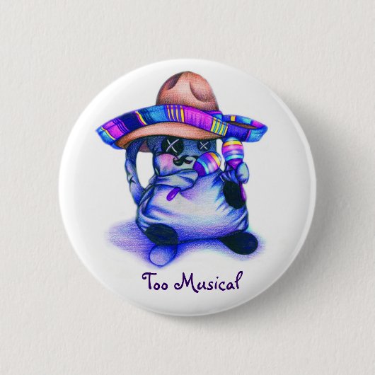 "Goo-too Musical"-knop Ronde Button 5,7 Cm (Voorkant)