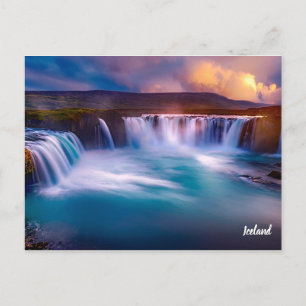 Gooafoss IJsland Waterfall Briefkaart