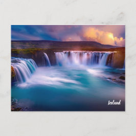 Gooafoss IJsland Waterfall Briefkaart