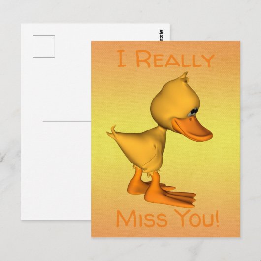 Goober de eend briefkaart (Voorkant / Achterkant)