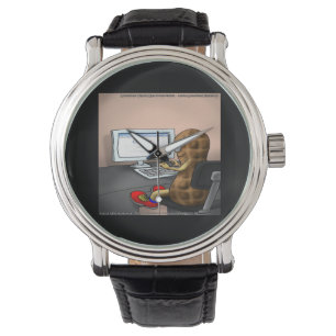 Goober De Noten Op Het Net Grappige Unisex Horloge