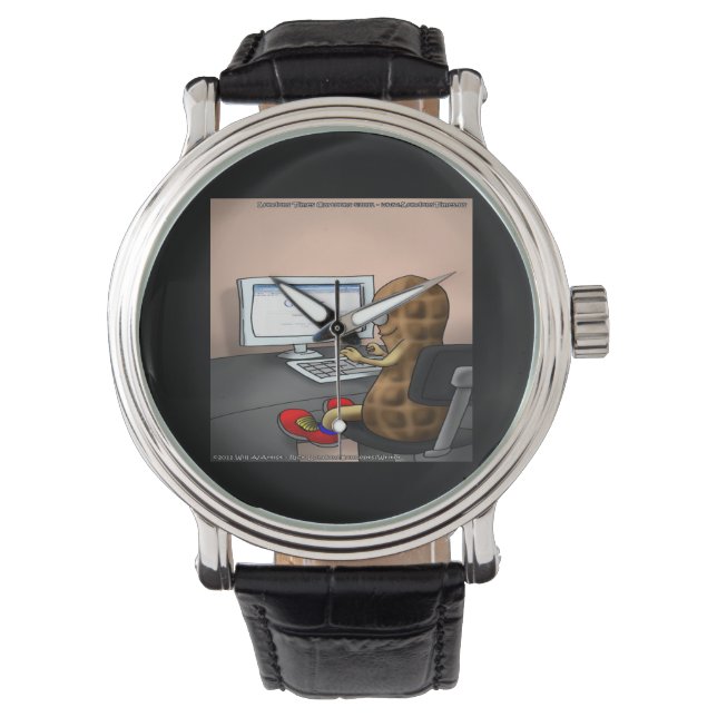 Goober De Noten Op Het Net Grappige Unisex Horloge (Voorkant)