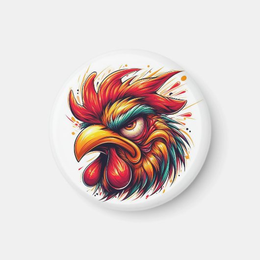 Goober the Furious Rooster Magnet (Voorkant)
