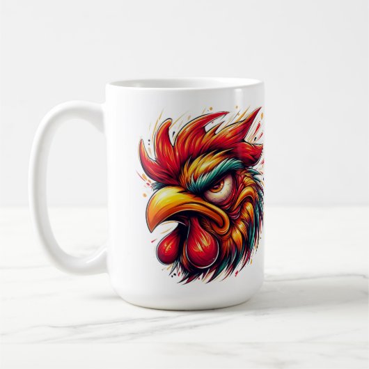 "Goober the Furious Rooster" Mug Koffiemok (Links)