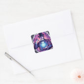 goochelaar-22 vierkante sticker (Envelop)