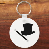 goochelaar bovenhoed en toverstaf sleutelhanger (Voorkant)