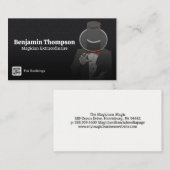 Goochelaar doet een Kaart truc Visitekaartje (Voorkant / Achterkant)