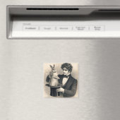 goochelaar en konijn magische truc magneet (Insitu (Vaatwasser))