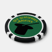 Goochelaar Gepersonaliseerde Top Hoed en Konijn Poker Chips (Enkel)