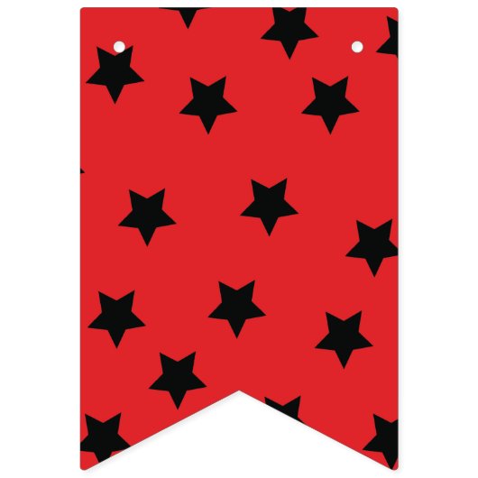 Goochelaar, Magic Show Happy Birthday Banner, teke Vlaggetjes (Eerste vlag)