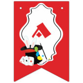 Goochelaar, Magic Show Happy Birthday Banner, teke Vlaggetjes (Derde vlag)