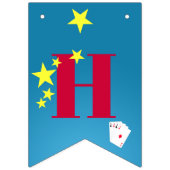 goochelaar meisje Show verjaardagsfeestje Vlaggetjes (Tweede vlag)