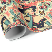  goochelaar Pin Up Cadeaupapier (Rol Hoek)