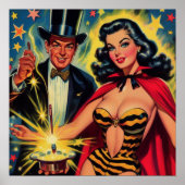 goochelaar Pin Up Poster (Voorkant)