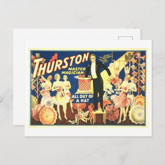  goochelaar Poster Briefkaart (Voorkant / Achterkant)