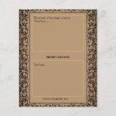 Goochelaar Tarot kaart art personalisable (Achterkant)