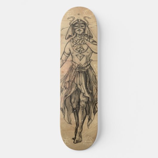 Goochelaar tarotcard artful persoonlijk skateboard (Voorkant)
