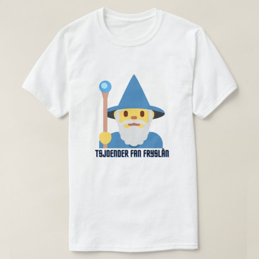 goochelaar van Friesland in Frisian T-shirt (Design voorkant)