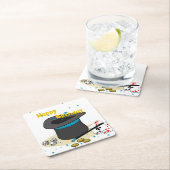 Goochelaar's Pet Happy Birthday Kinder Party Kartonnen Onderzetters (Insitu)