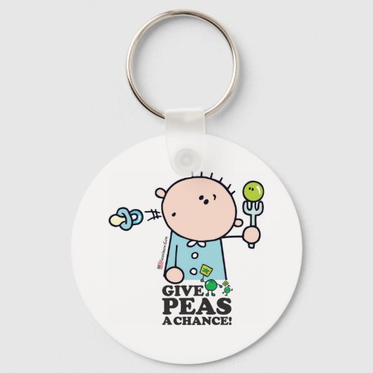 GoochiCoo - Geef Peas een kans Sleutelhanger (Voorkant)