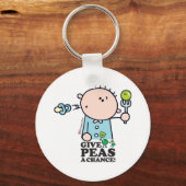 GoochiCoo - Geef Peas een kans Sleutelhanger (Voorkant)