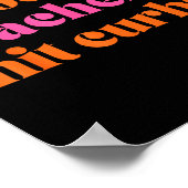 Good Ag Teachers Hit Curbs Funny Saying Quote For  Poster (Hoek)