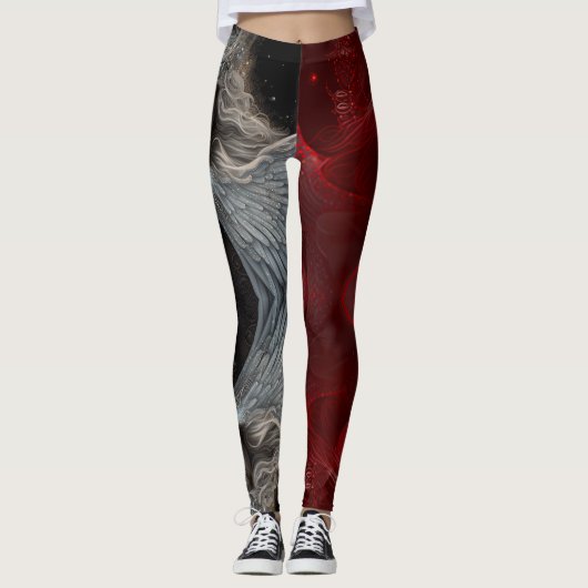 Good Angel Side / Bad Angel Side leggings (Voorkant)