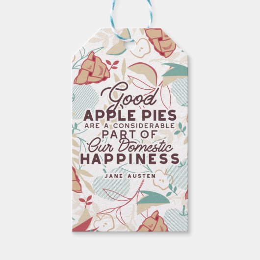 Good Apple Pies Quote Cadeaulabel (Voorkant)