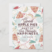 Good Apple Pies Quote Feestdagenkaart (Voorkant)